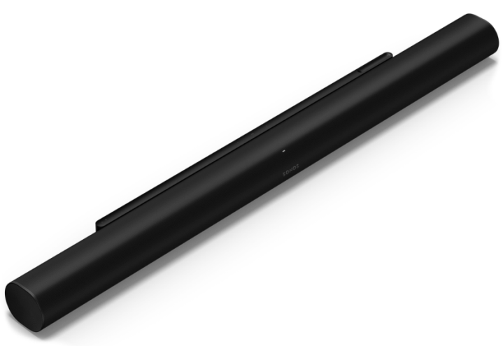 A black Sonos Arc Ultra soundbar A black Sonos Arc Ultra soundbar